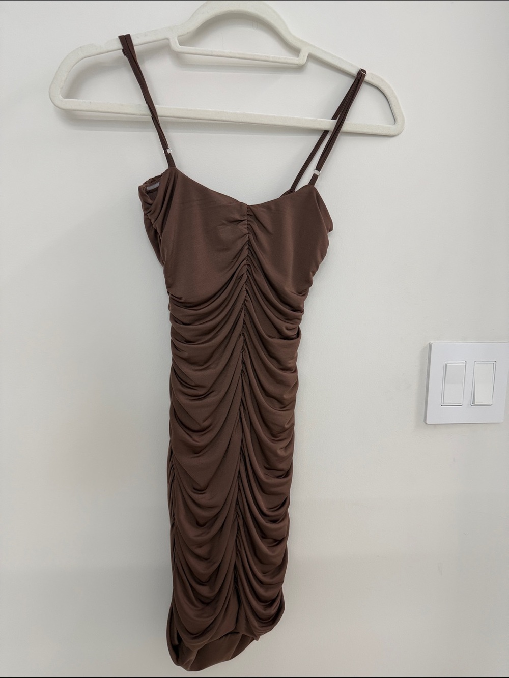 Tiger Mist Brown Mini Dress - Picture 3 of 3